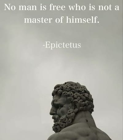The Stoics Taught That It Is Most Important To Master Ourselves First, And Foremost...