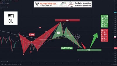 #JamesDTouati, Head Of The Zurich Chapter Of The #SwissAssociationOfMarketTechnicians: '⚠️WTI Crude OIL 🛢️⚠️BUTTERFLY BULLISH detected by 🐺🇨🇭⚠️DON’T FORGET WINTER 🥶'
