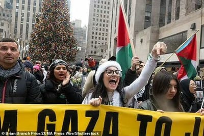 #ZeroHedge: "Christmas Is Canceled": Scuffles, Arrests In NYC As Pro-Palestinian Protesters Storm Manhattan