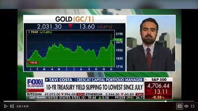 #OtavioTaviCosta Of #Crescat Capital: On #MakingMoney With #CharlesPayne: Watch: "This Week’s Macro Developments Played A Critical Role In Substantially Strengthening The Case For Investing In Hard Assets."