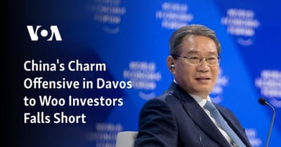 #ShannonBrandao, #ChinaBoss: China's Charm Offensive In Davos To Woo Investors Falls Short, Analysts Say