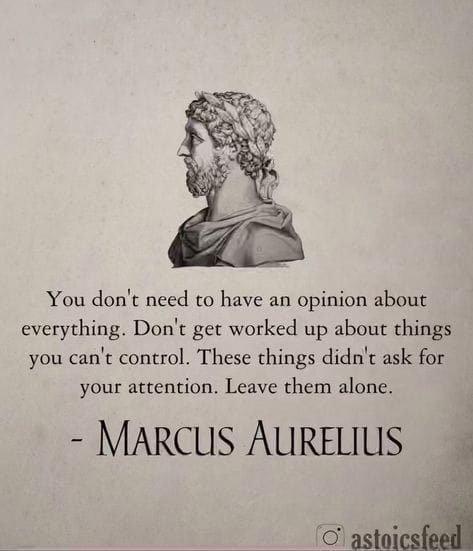 The Stoic Approach...