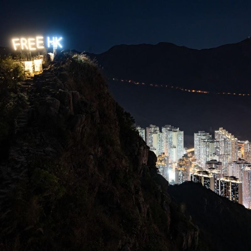 #SiuChingCheung, Journalist | Writer | Storyteller: "HongKongers Are Not Forgetful. On Christmas Eve, HongKongers Climbed LionRock & Lit A Sign Reading[:] ['FreeHK47, #FreeJimmyLai & No #Article23'], Shining Out Over The City..."