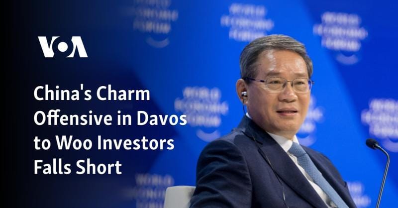 #ShannonBrandao, #ChinaBoss: China's Charm Offensive In Davos To Woo Investors Falls Short, Analysts Say